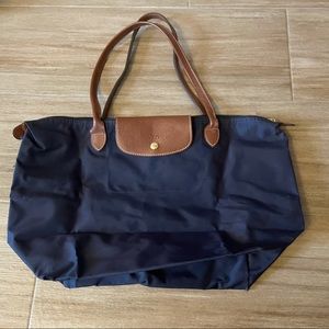 Longchamp Le Pliage Navy Blue Tote